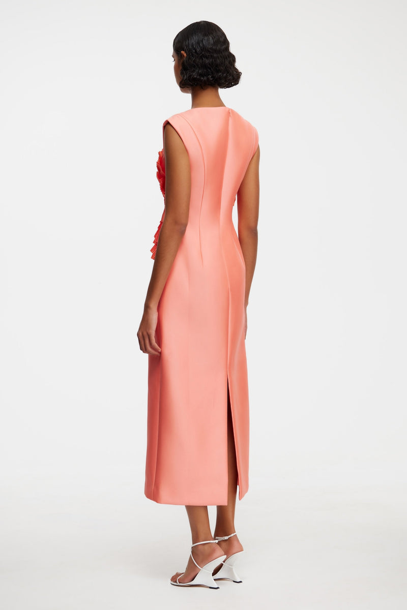 Acler Glynde midi Dress,Hibiscus Pink