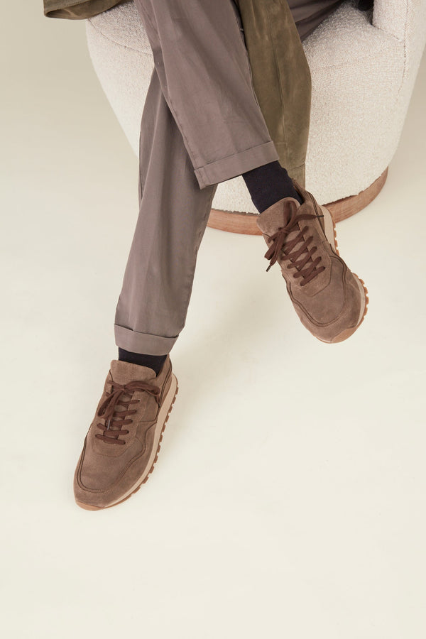 Christian Kimber Byron sneaker,Taupe Suede