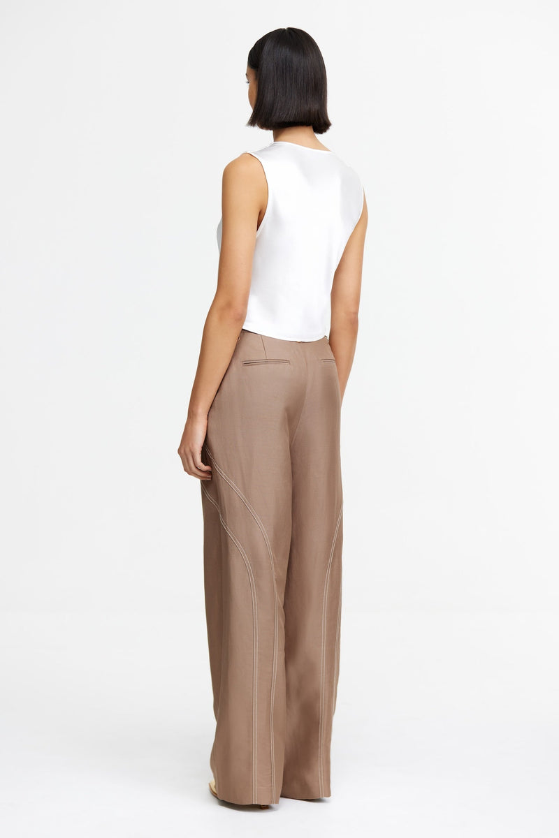 Acler Geary Pant,Sepia