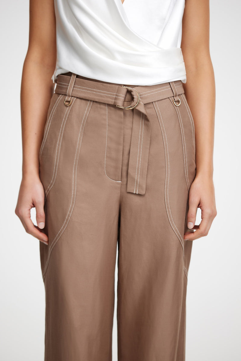 Acler Geary Pant,Sepia