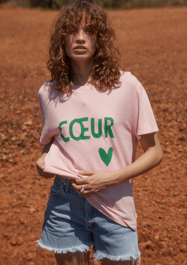 Auguste, Heart Classic Tee, Pink