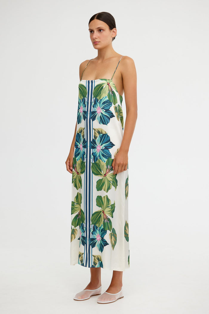 Significant Other Mariah Midi Dress,Hibiscus Tile