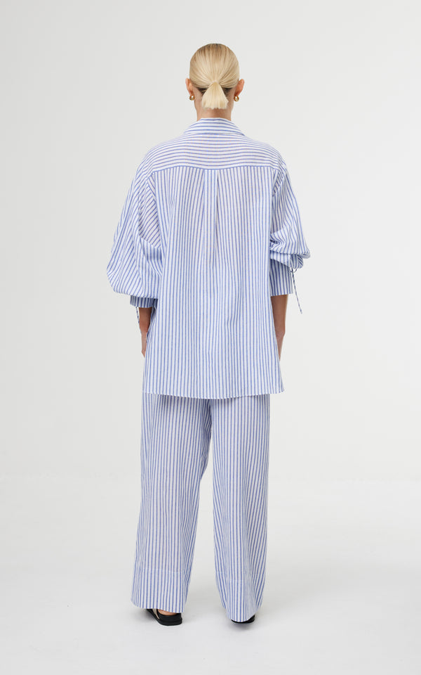 Kinney The Label Ashton Shirt,Sea Stripe