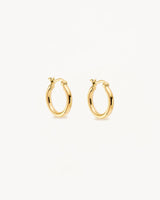 By Charlotte sunrise Small Hoops,18k Gold Vermeil