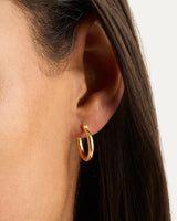 By Charlotte sunrise Small Hoops,18k Gold Vermeil