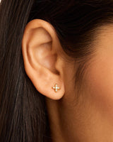 By Charlotte Live In Light Stud Earrings,18k Gold Vermeil