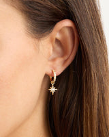 By Charlotte Dancing In Starlight Hoops,18k Gold Vermeil