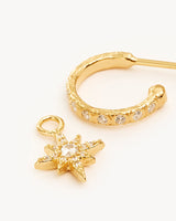 By Charlotte Dancing In Starlight Hoops,18k Gold Vermeil