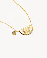 By Charlotte Lucky lotus necklace,18k Gold Vermeil