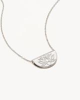 BY Charlotte Lotus Short Necklace,Sterling Silver