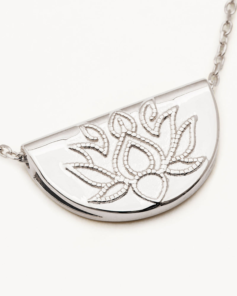 BY Charlotte Lotus Short Necklace,Sterling Silver