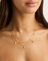 By Charlotte I Am Protected Layered Choker,18k Gold Vermeil