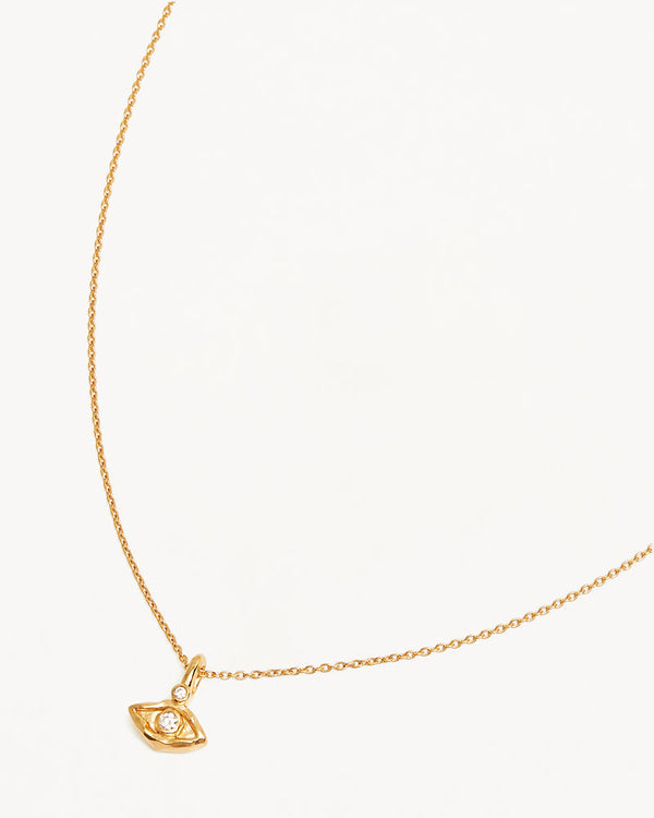 By Charlotte I Am Protected Necklace,18k Gold Vermeil