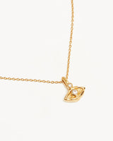 By Charlotte I Am Protected Necklace,18k Gold Vermeil