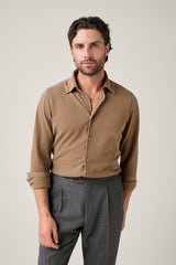 CHRISTIAN KIMBER Noosa Long Sleeved Polo, Camel