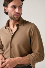 CHRISTIAN KIMBER Noosa Long Sleeved Polo, Camel