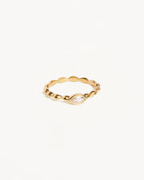 By Charlotte Lucky Eye Ring,18k Gold Vermeil