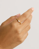 By Charlotte Lucky Eye Ring,18k Gold Vermeil