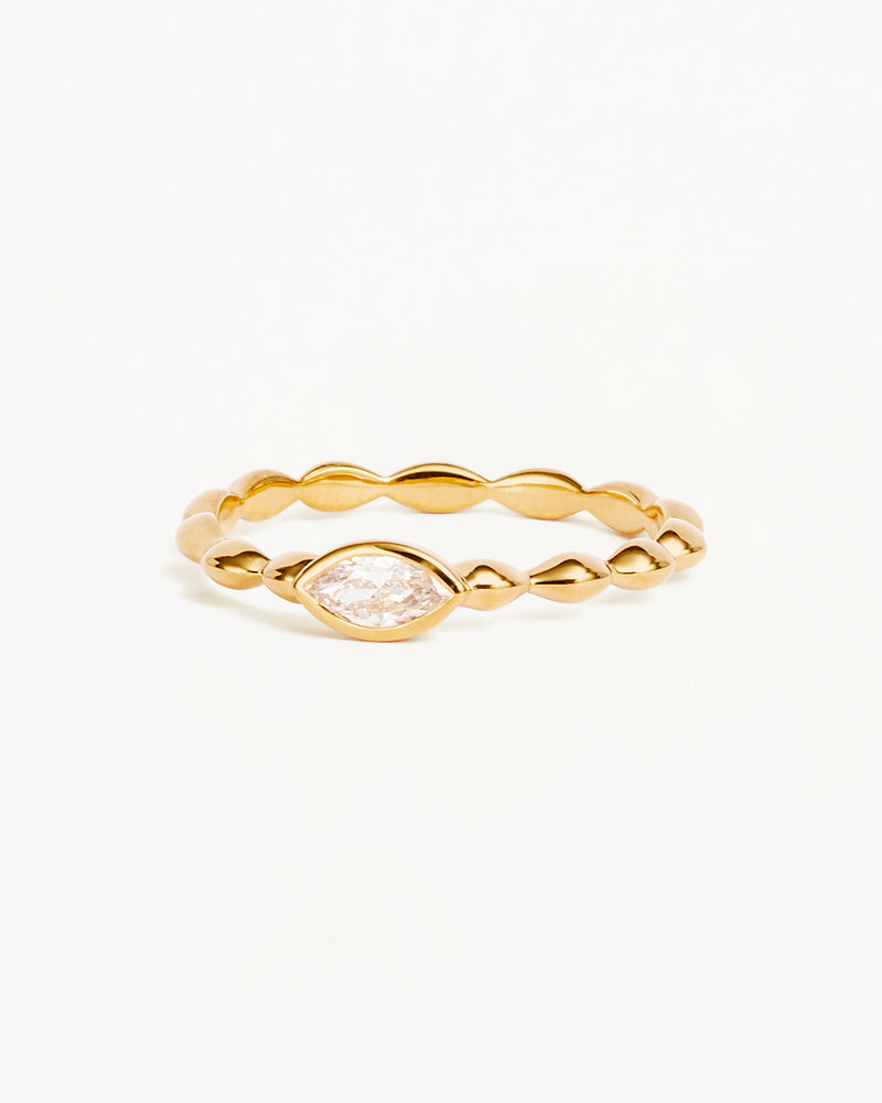 By Charlotte Lucky Eye Ring,18k Gold Vermeil